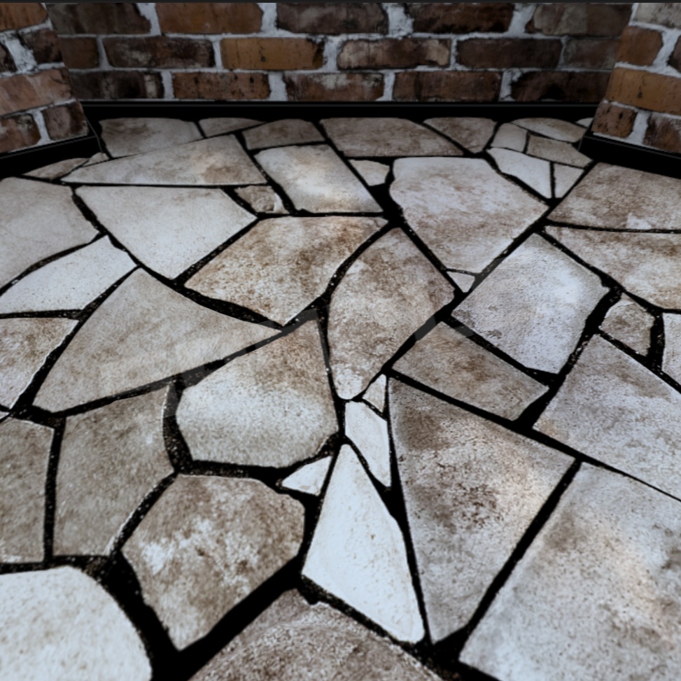 煉瓦の壁のスカイボックス(合成用テクスチャ素材付き)