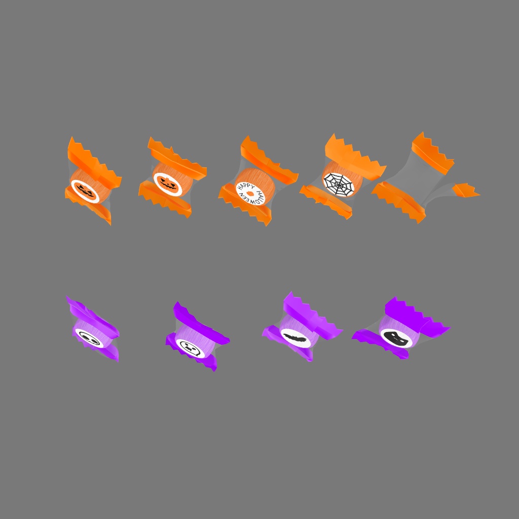 ハロウィンの組飴