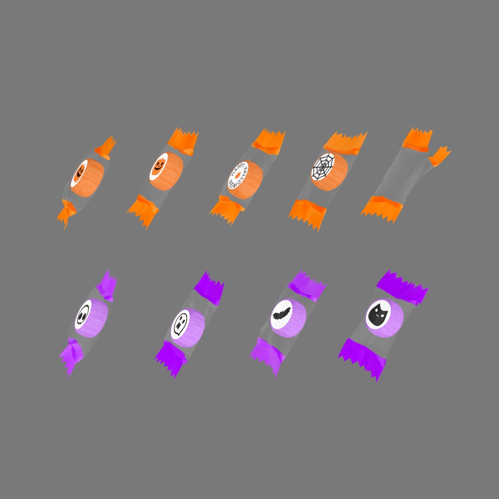 ハロウィンの組飴