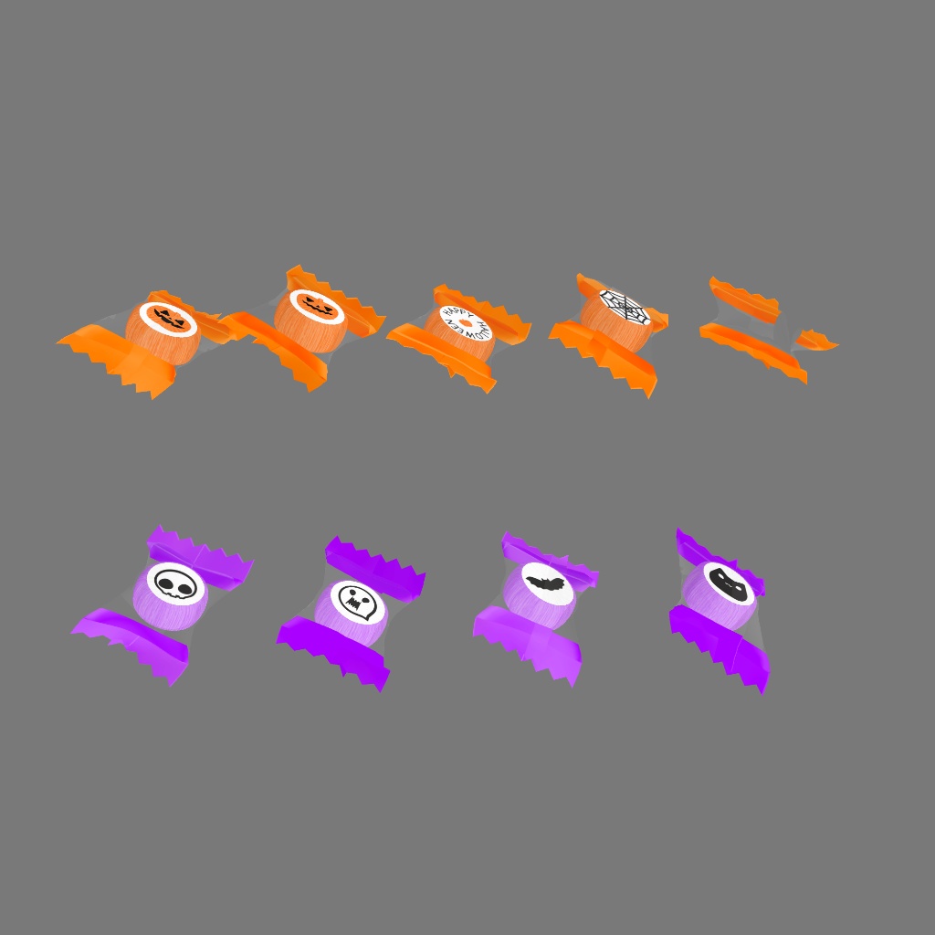 ハロウィンの組飴