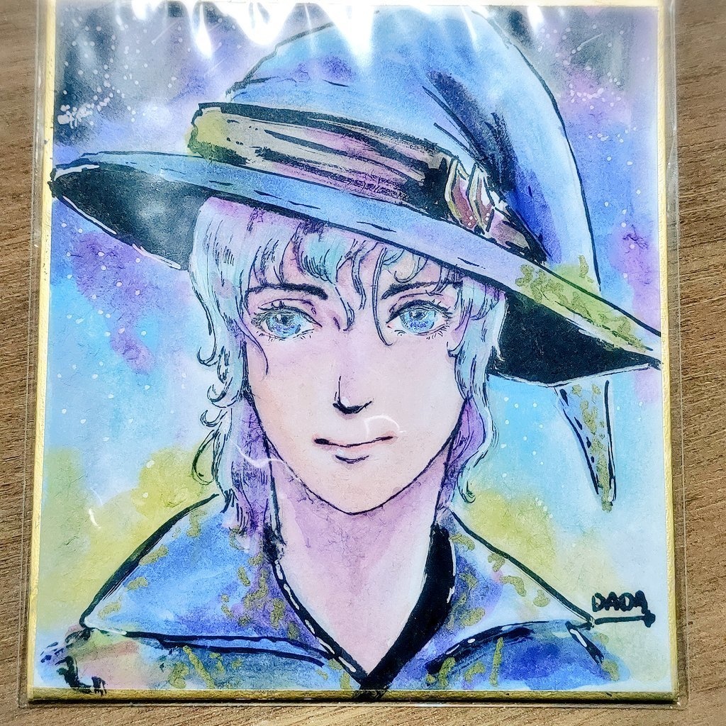 魔法使い　オリジナル原画色紙