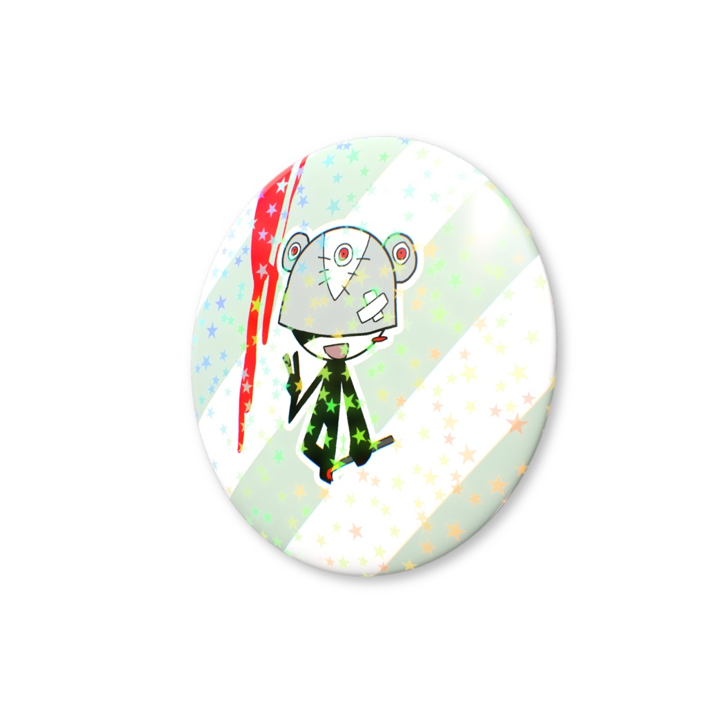 田仲ワッペン ホログラム缶バッジ