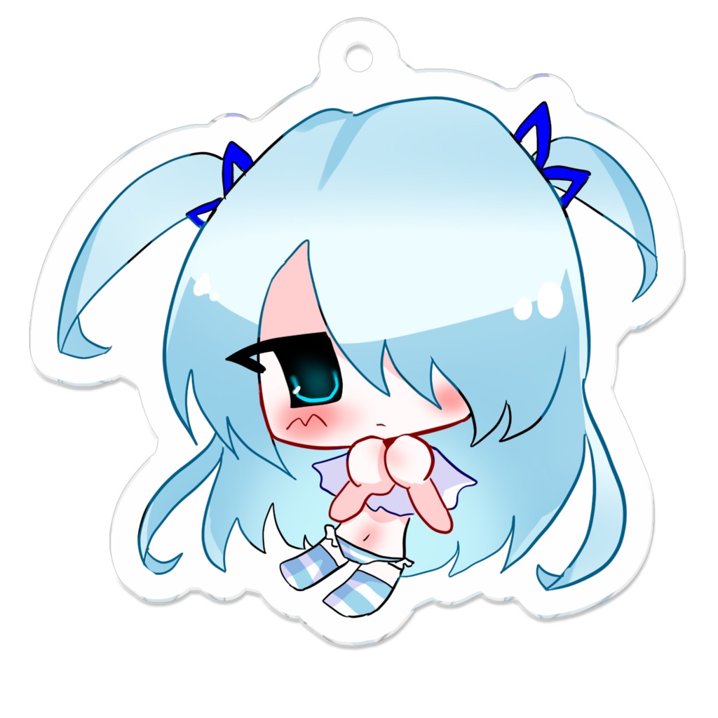 てんし？ちゃん　てれてれでデフォルメアクキー