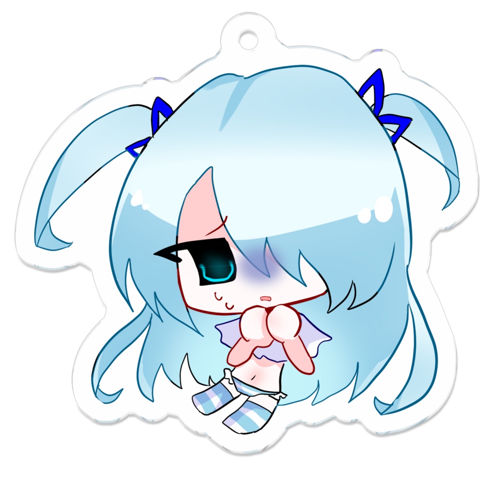 てんし？ちゃん　あおざめデフォルメアクキー