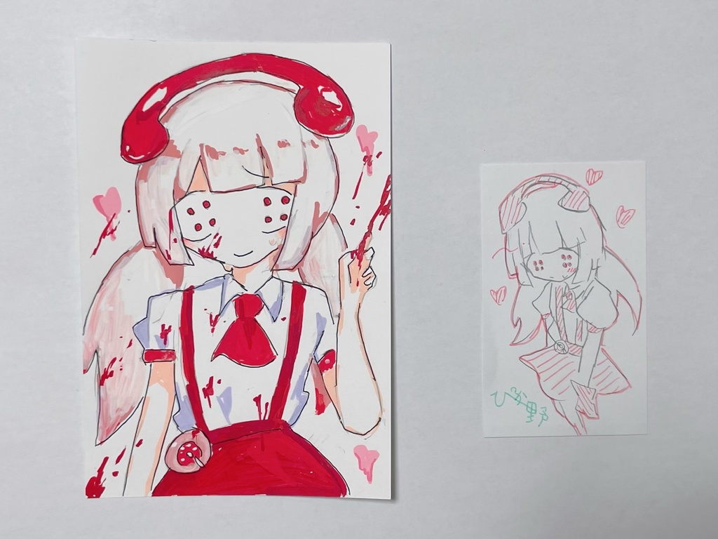 直筆イラスト原画セット　リリルル