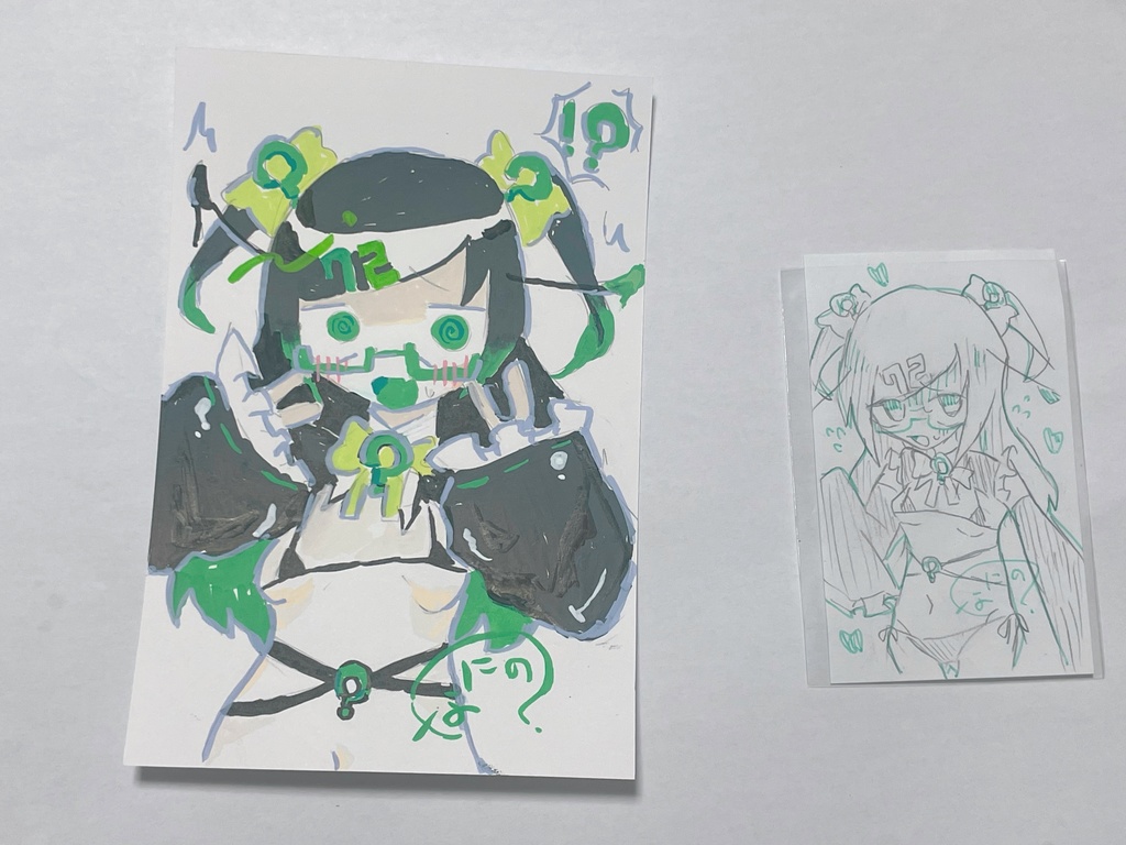 直筆イラスト原画セット　何野亡似