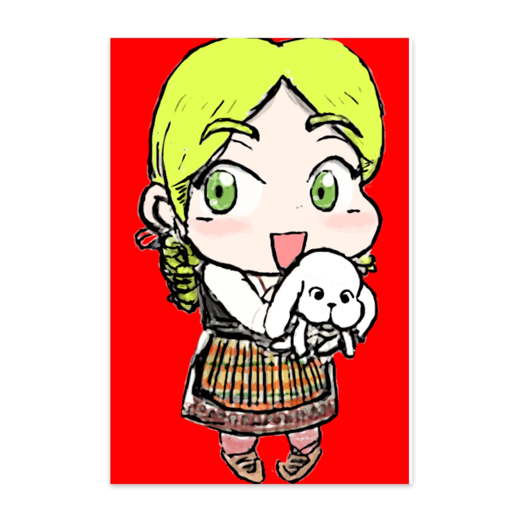 【ポストカード】ロコトルア民族衣装シリーズ３　マケドニア（ニコリナ）