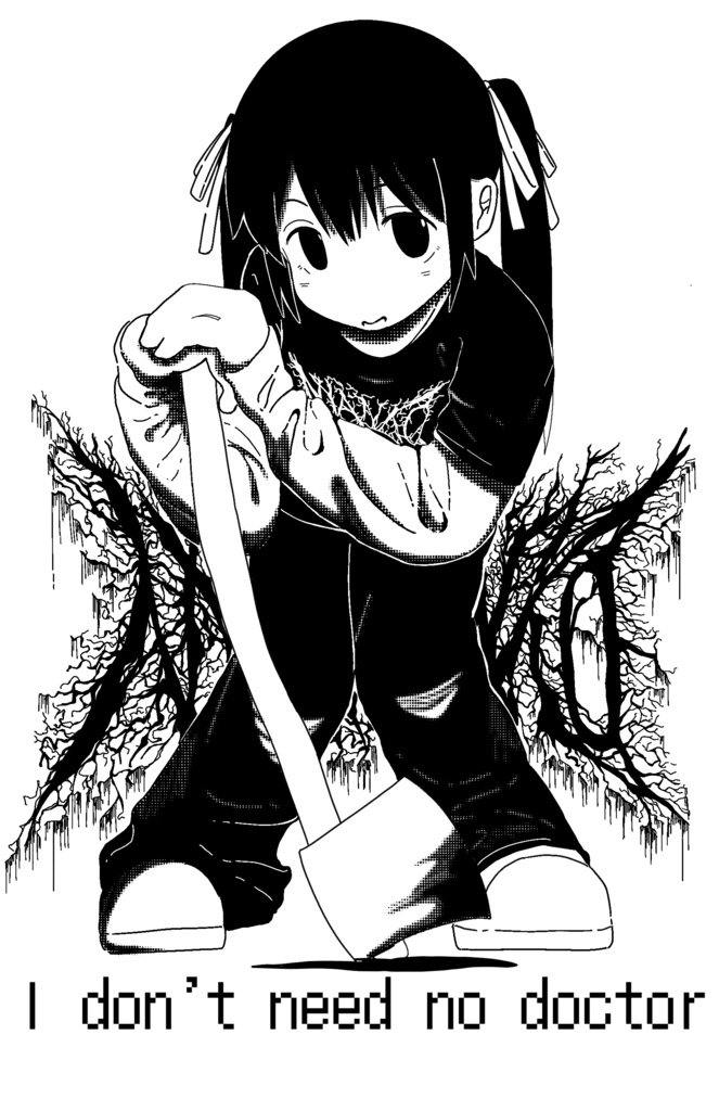 "I DON’T NEED NO DOCTOR "raglan long sleeve