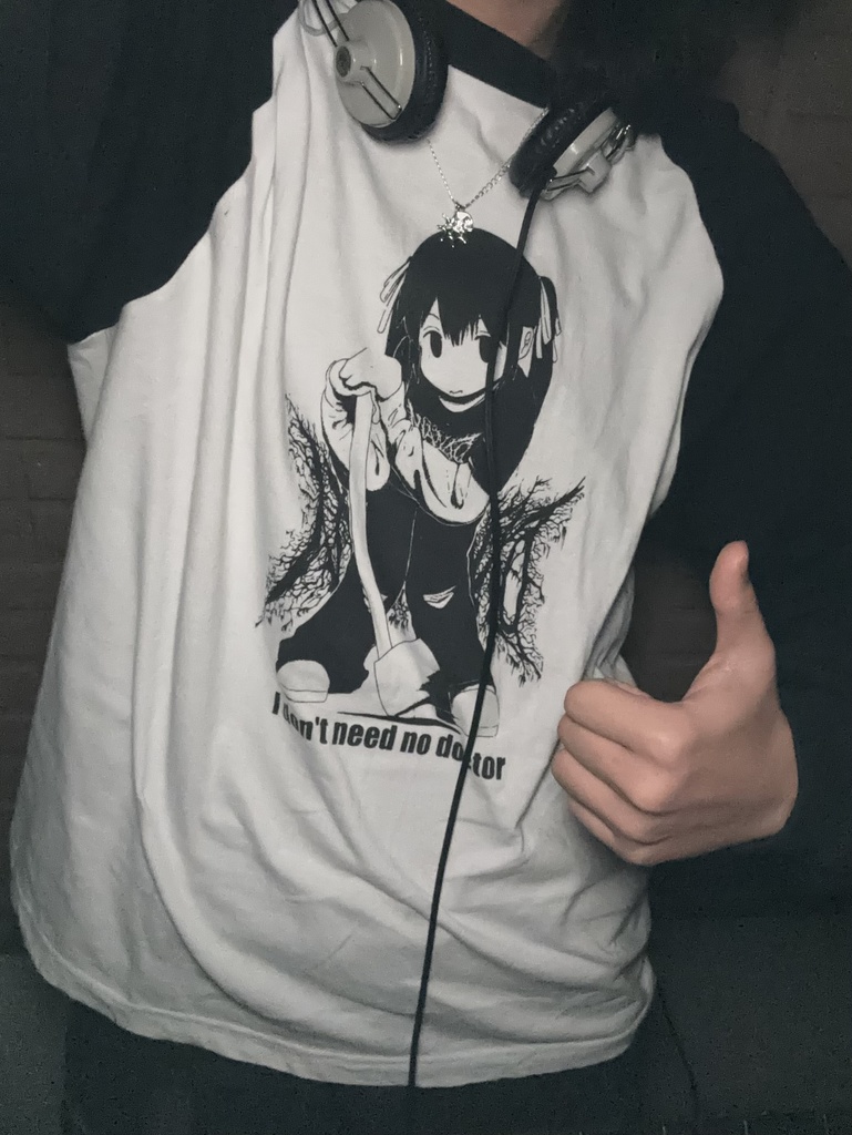"I DON’T NEED NO DOCTOR "raglan long sleeve