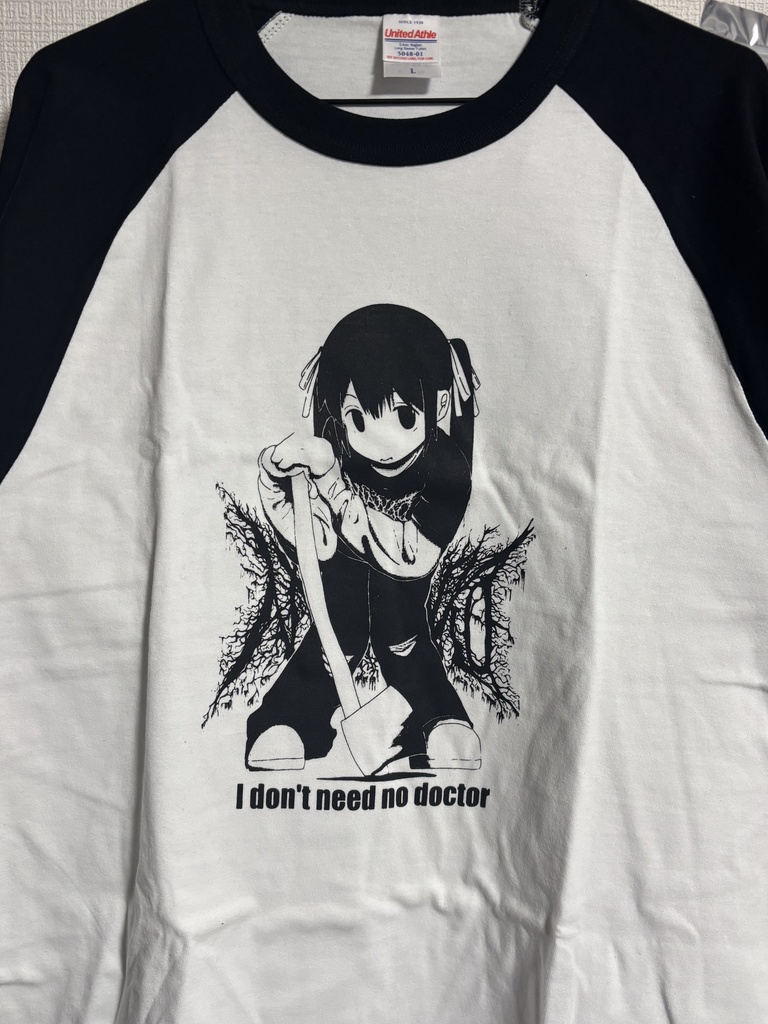 "I DON’T NEED NO DOCTOR "raglan long sleeve