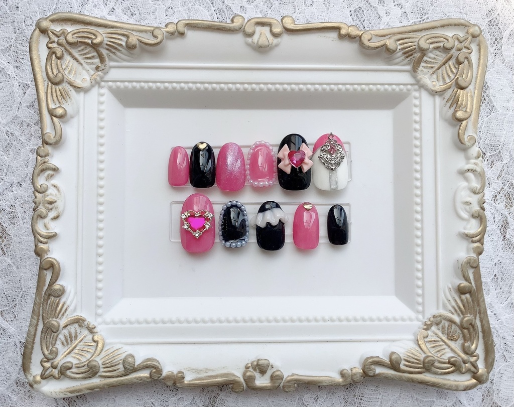 キュアブラック 概念ネイルチップ