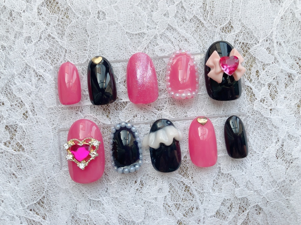 キュアブラック 概念ネイルチップ