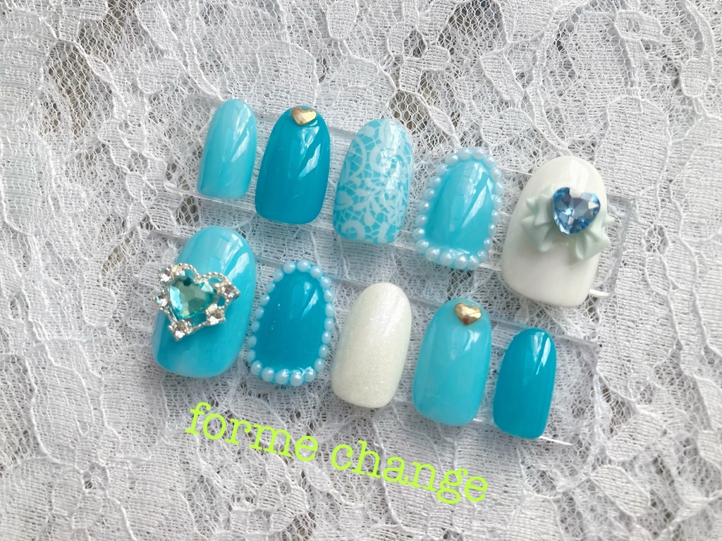 キュアホワイト 概念ネイルチップ