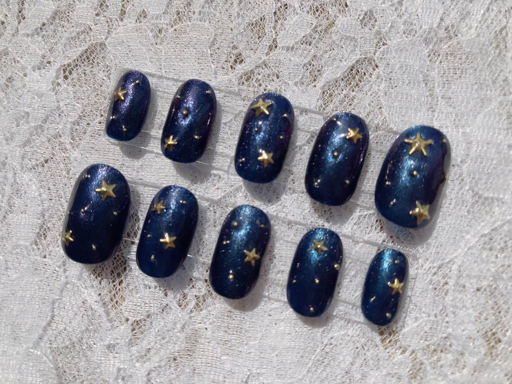 星屑ネイルチップ