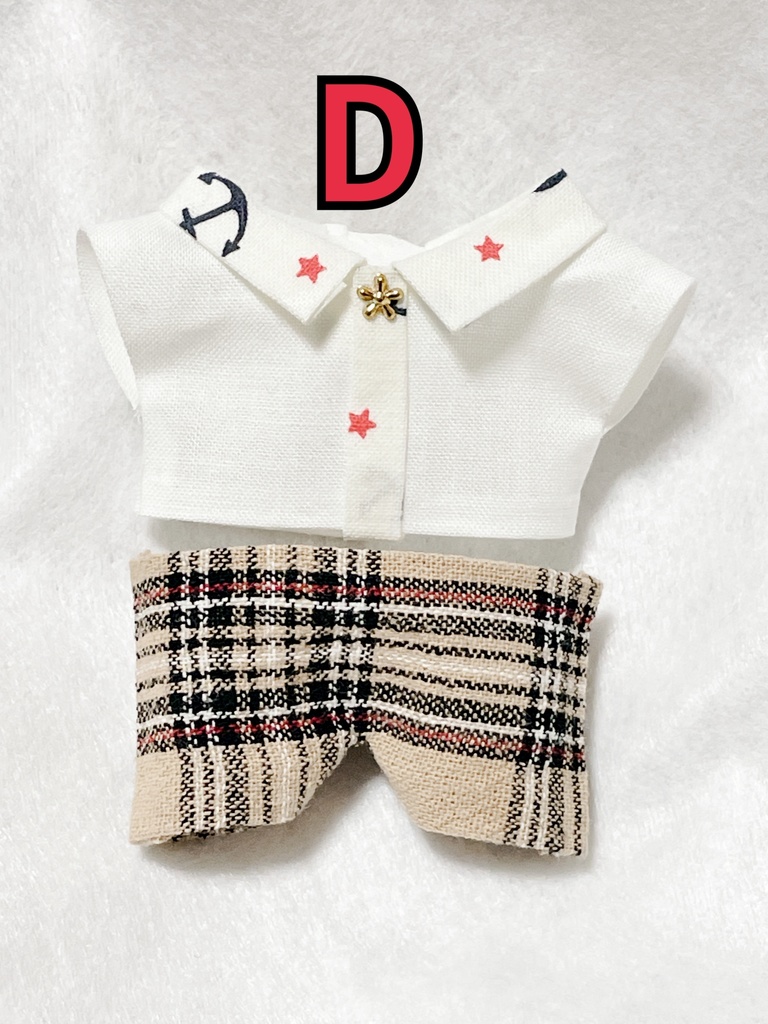 ちみぬい シンプル襟シャツ(前締りタイプ)