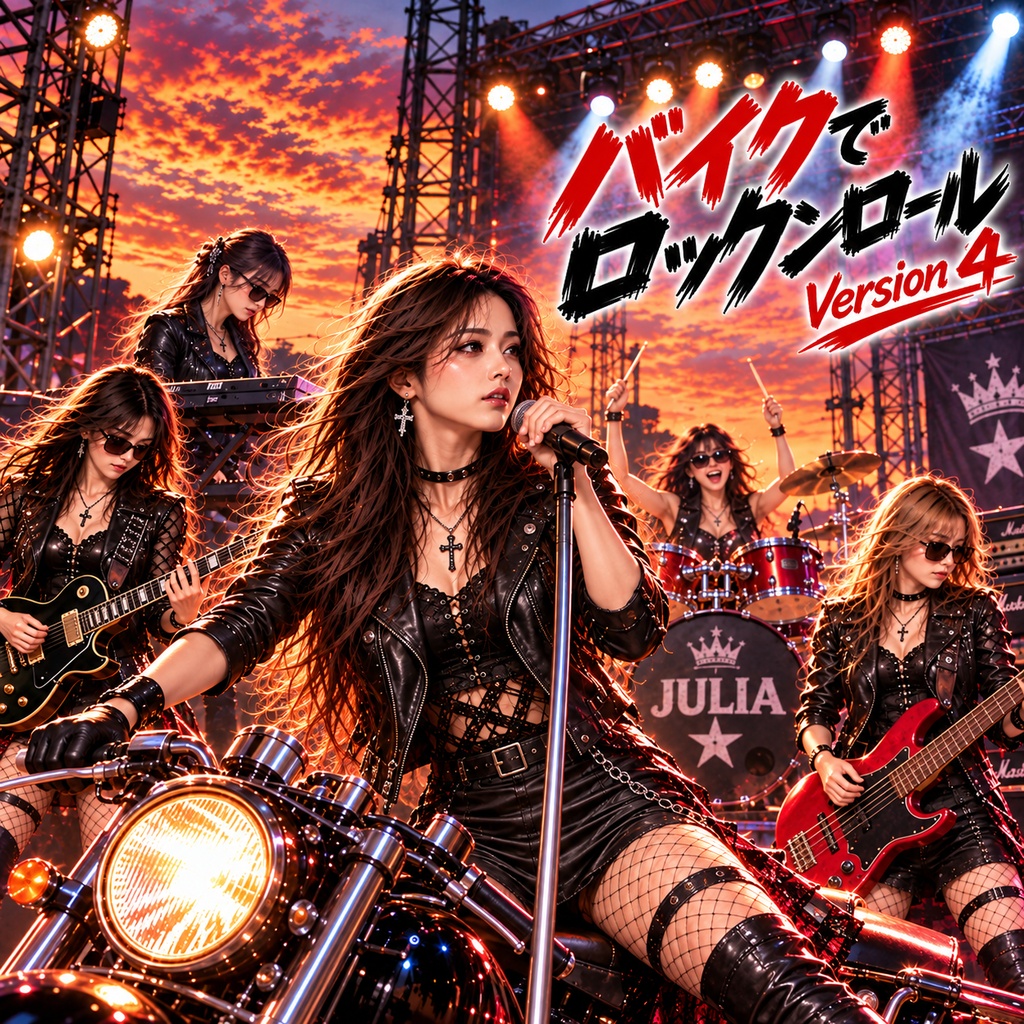 バイクでロックンロール Version 4|JULIA Band