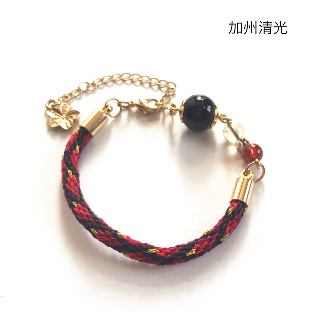 【とうらぶ】組紐＋天然石ブレスレット