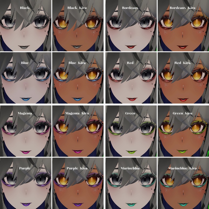 【Lasyusha】Gothic_Makeup texture