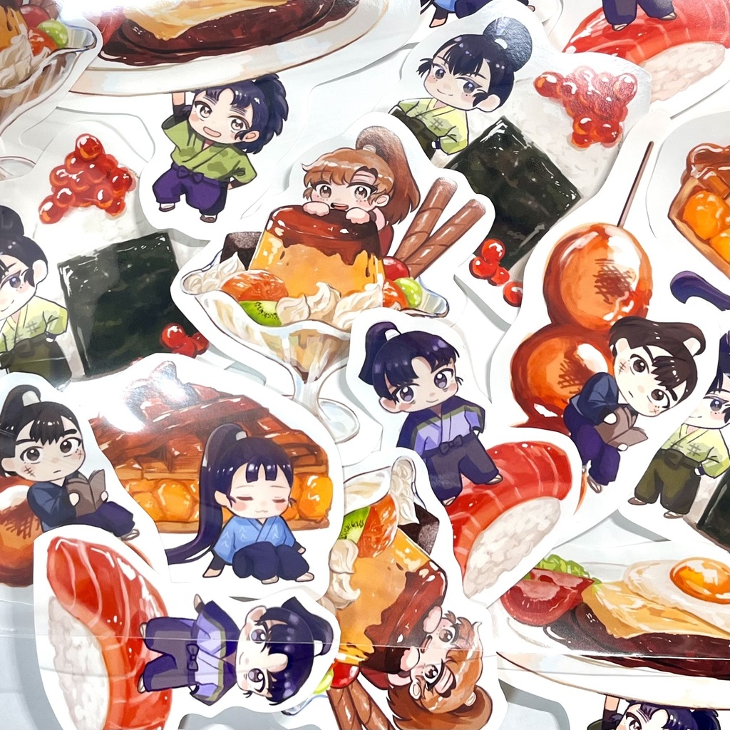 6年生と食べ物ステッカー