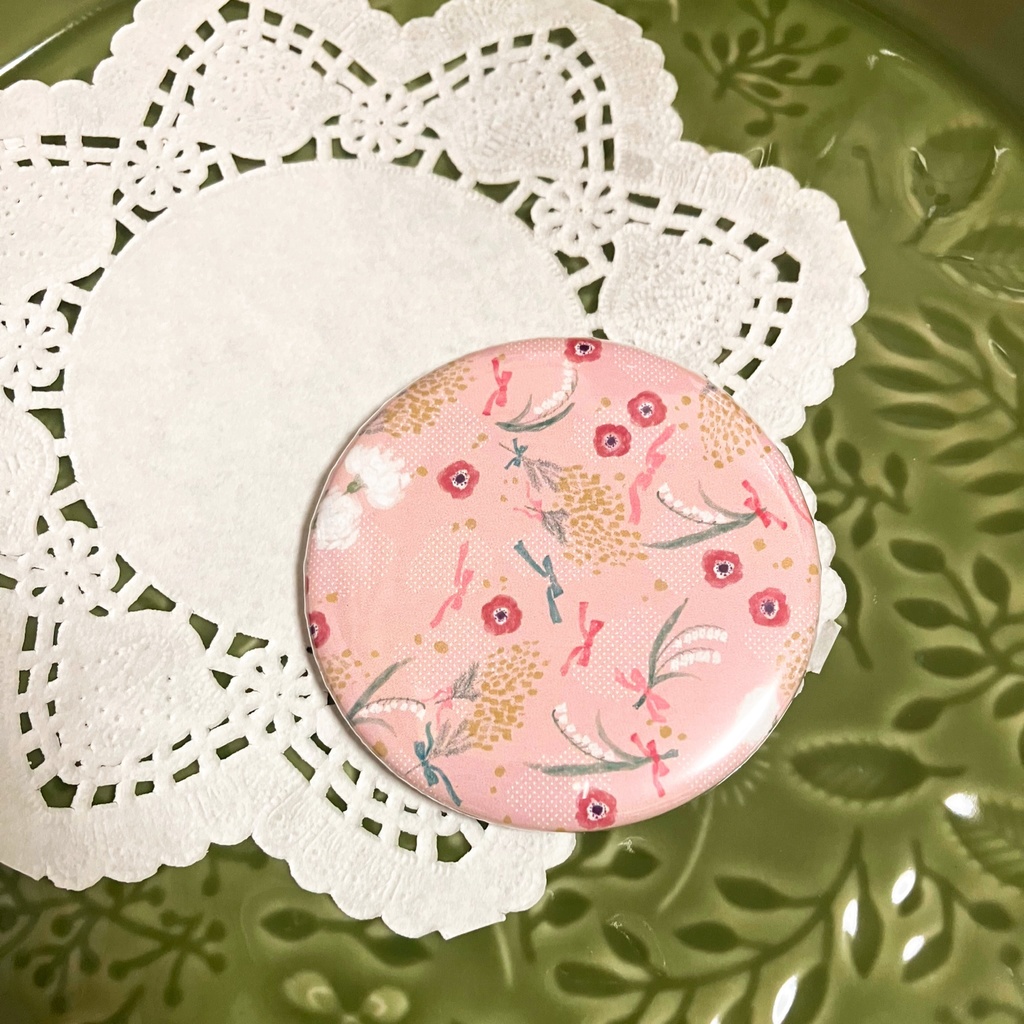 はるのお花の缶ミラー