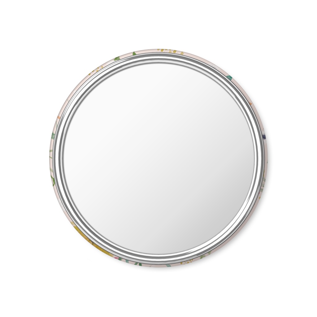 ひまわりとリボンの缶ミラー