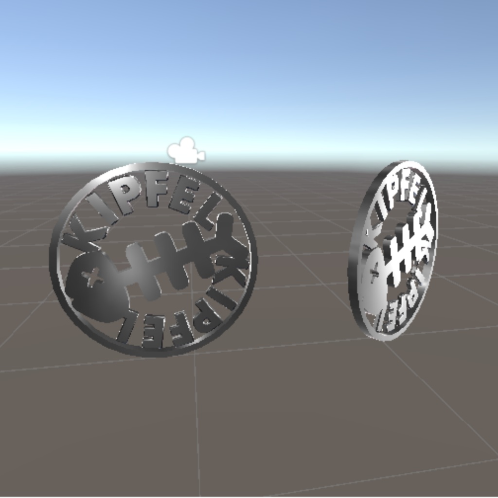 【無料 / Free】コインみたいなアクセサリー【#VRChat #キプフェル】【MA対応】