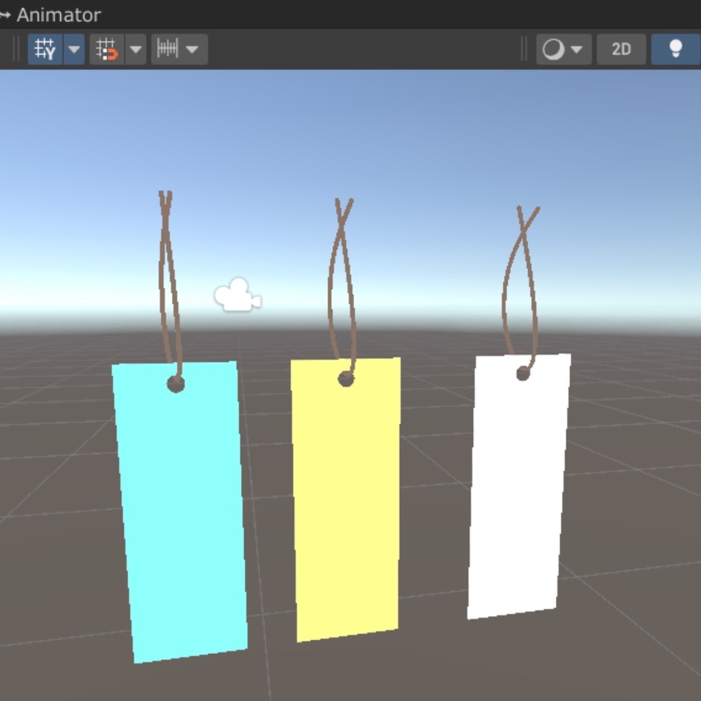 【七夕記念!無期限無料】書き換え可能!!短冊アクセ【#VRChat】