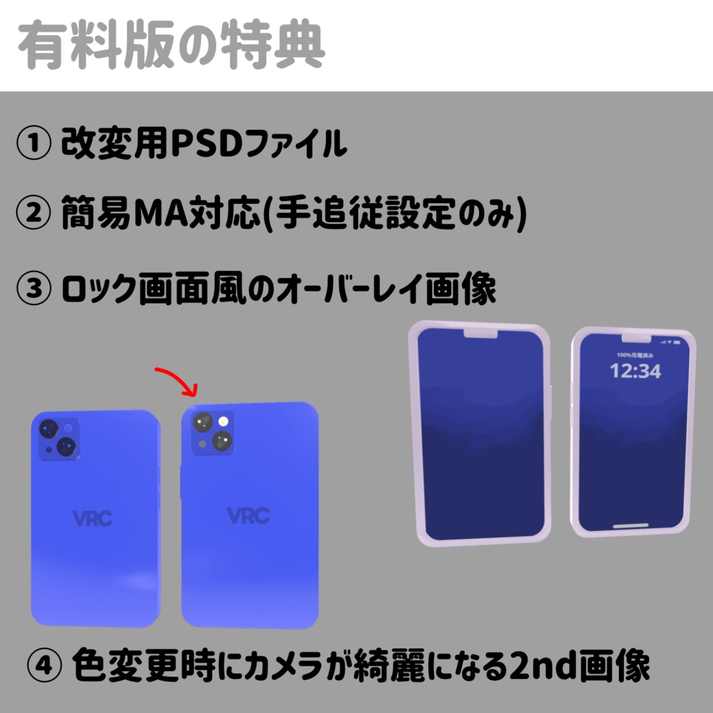 【無料版あり】Unityで完結!好きな写真を見せられるスマホ~vPhone~【#VRChat】