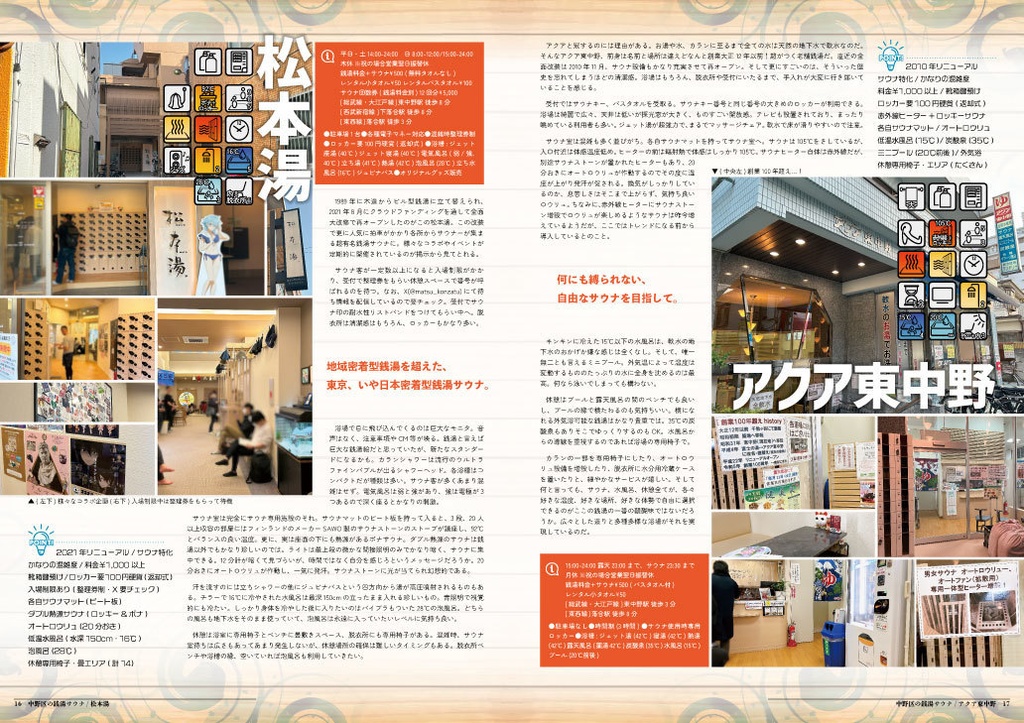 銭湯でサウナ vol.2 東京都中野区編