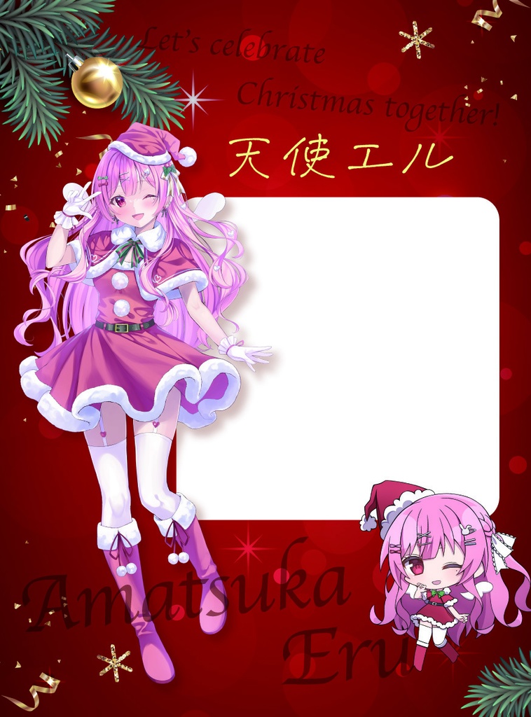 天使エルVGFFin渋谷2512アクリルグッズ&クリスマスカードセット