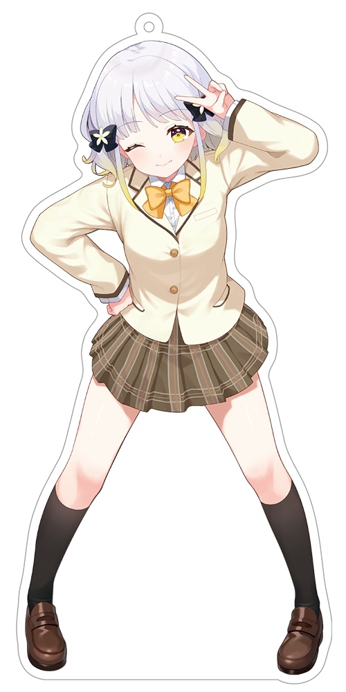 VGFF2604アクリルキーホルダーブレザー組