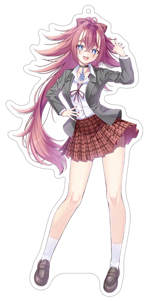 VGFF2604アクリルキーホルダーブレザー組