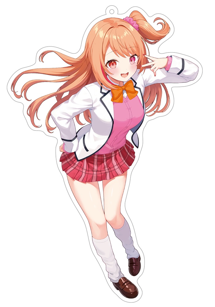 VGFF2604アクリルキーホルダーブレザー組