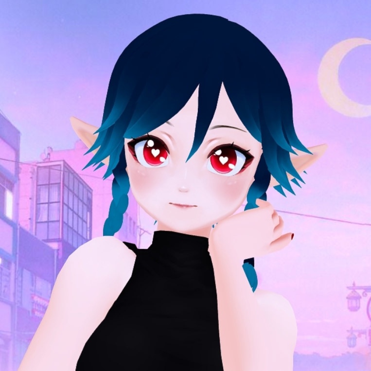Short hair with braids hair preset for VROID inspo Venti Genshin Impact [BETA]