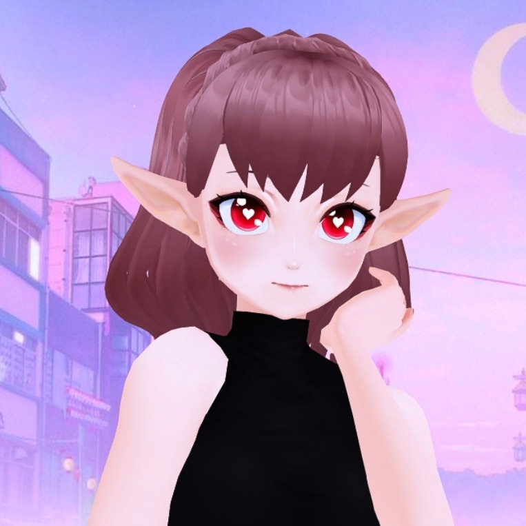 Fancy ponytail hair preset for VROID with options [BETA]