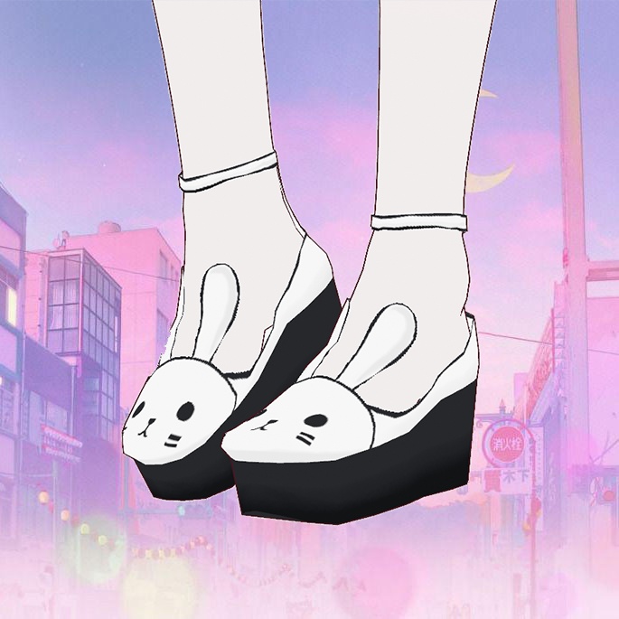Bunny shoes for VROID [v.1 Stable version]