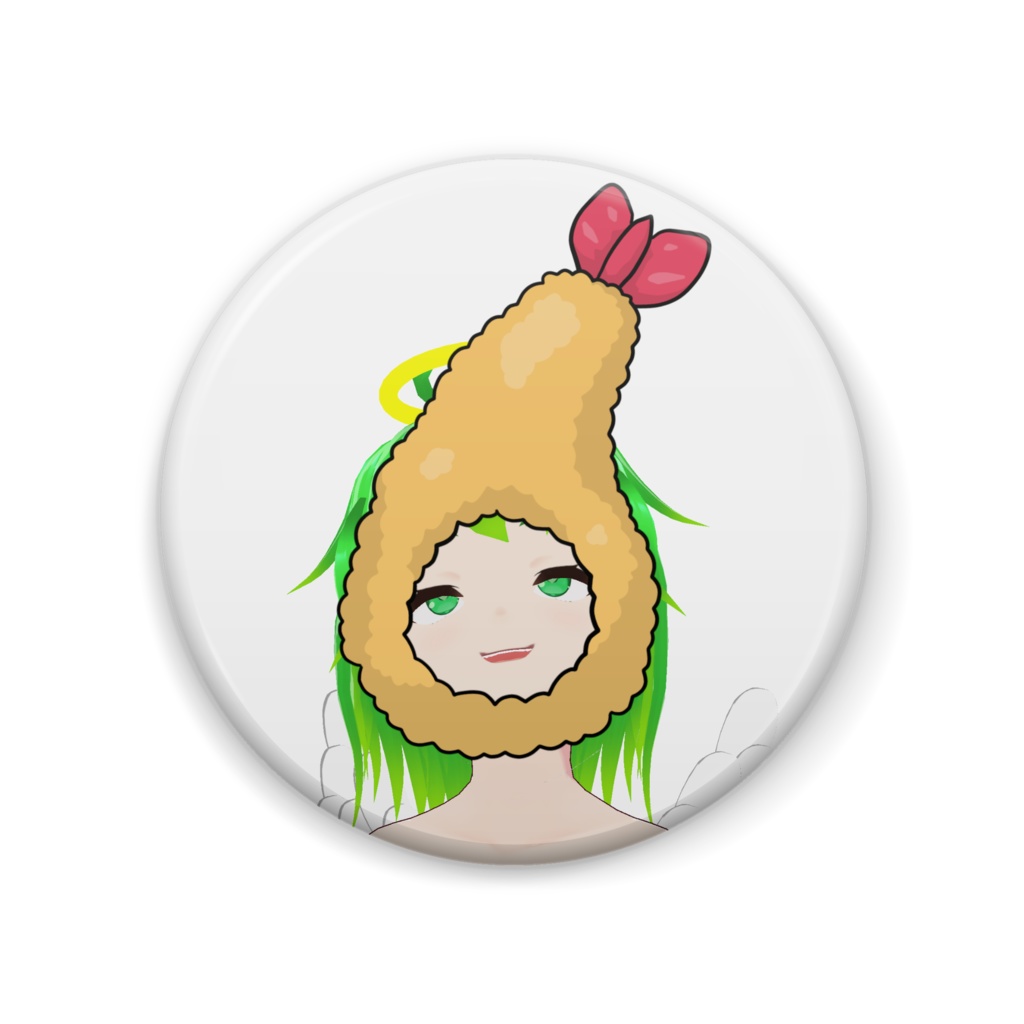 天けー半目缶バッジ(とってもキュート♡)