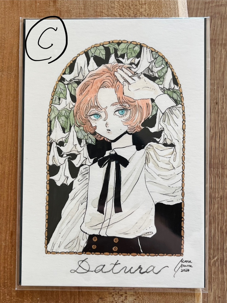 フレームレス原画『毒花と少年』