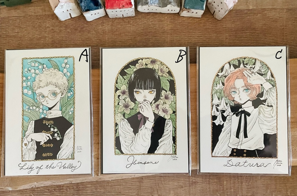 フレームレス原画『毒花と少年』