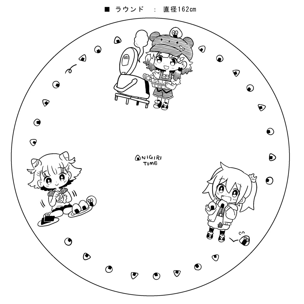 C101新作グッズ おにぎりにピッタリ!オリジナルプレート16cm