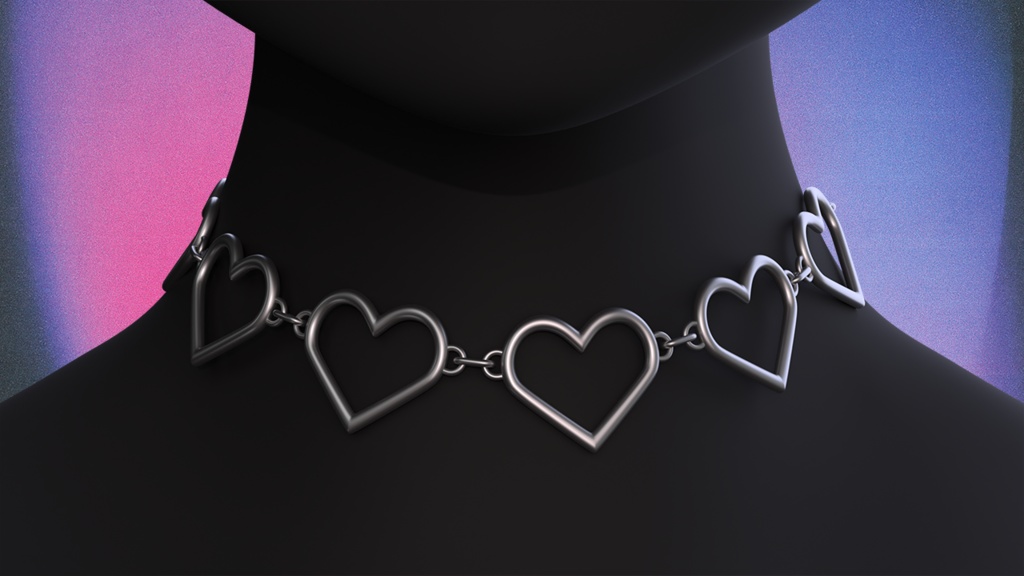 Linked Heart Choker