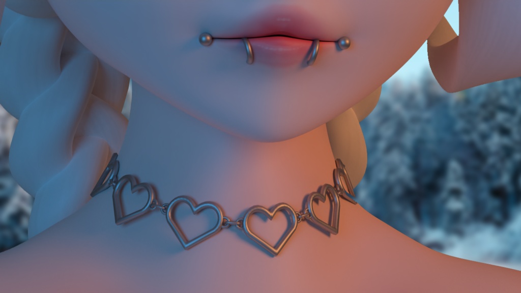 Linked Heart Choker