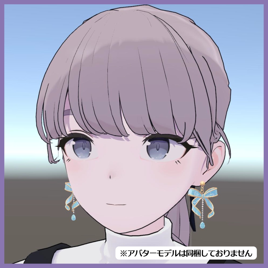 【無料】リボンピアス【MA設定済み】