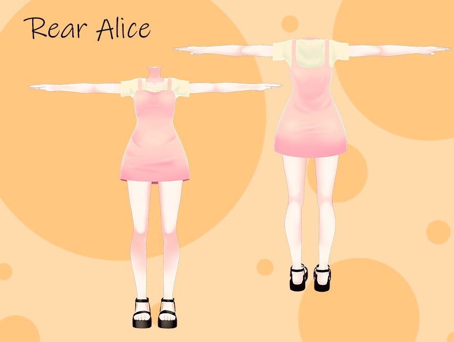 オリジナルモデル衣装「少女用ワンピース」