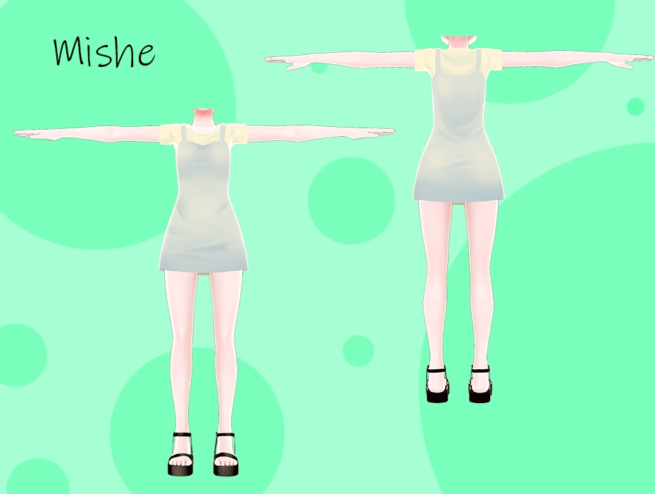 オリジナルモデル衣装「少女用ワンピース」