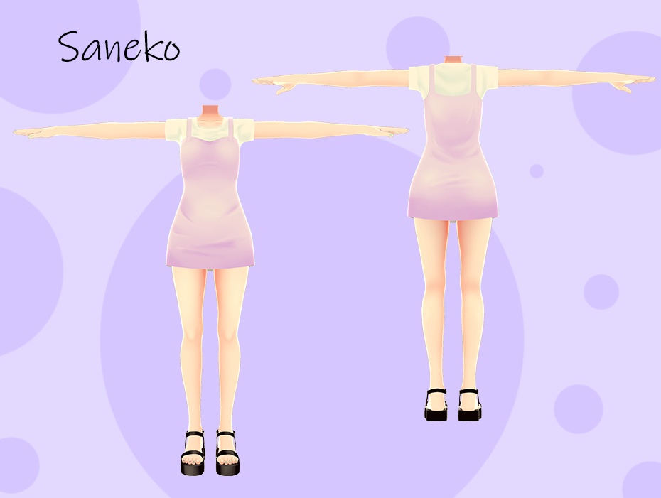 オリジナルモデル衣装「少女用ワンピース」