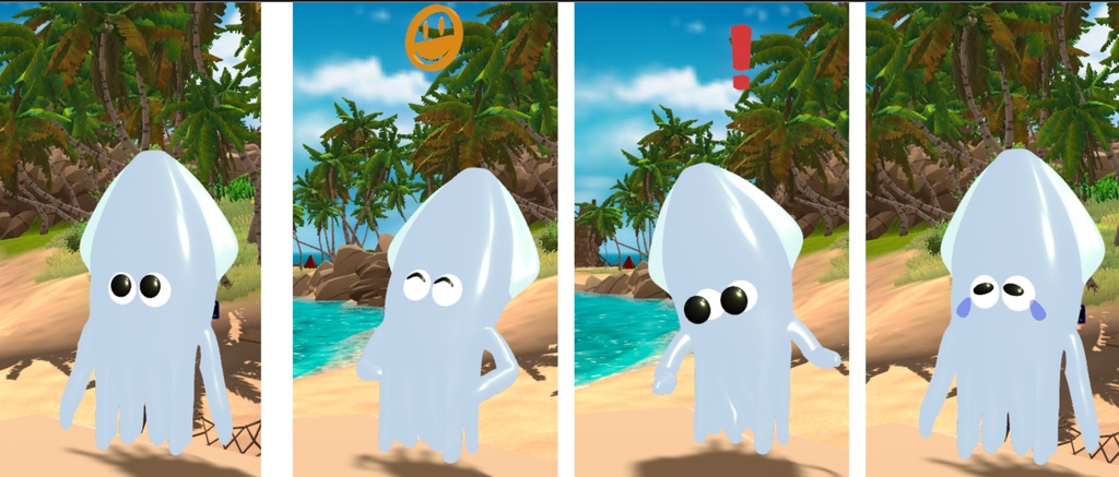 くにゃくにゃイカ(VRMアバター)
