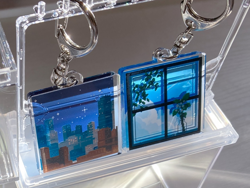 レイヤーアクリルキーホルダー