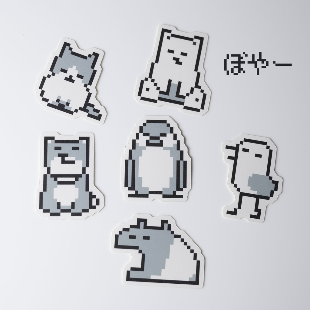 ドットのゆかいな仲間たちシール(6枚入り)