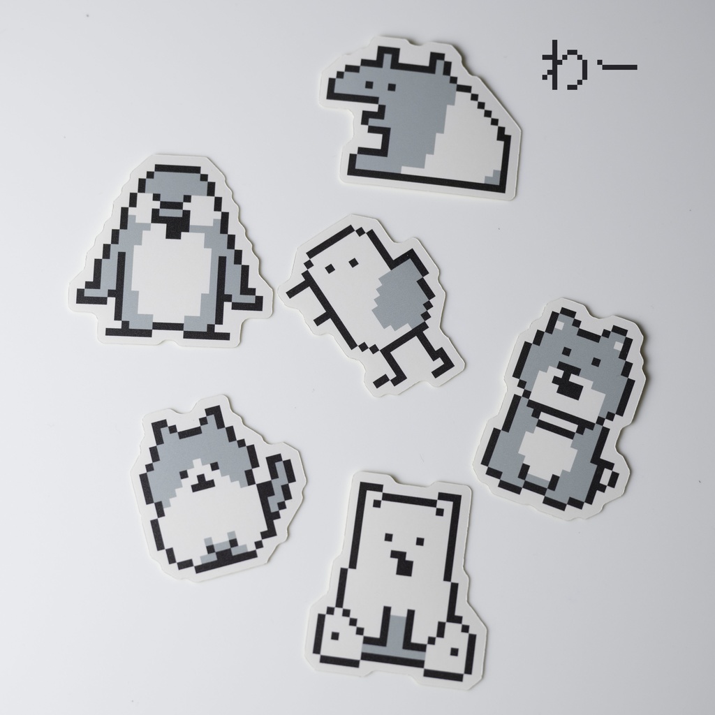 ドットのゆかいな仲間たちシール(6枚入り)